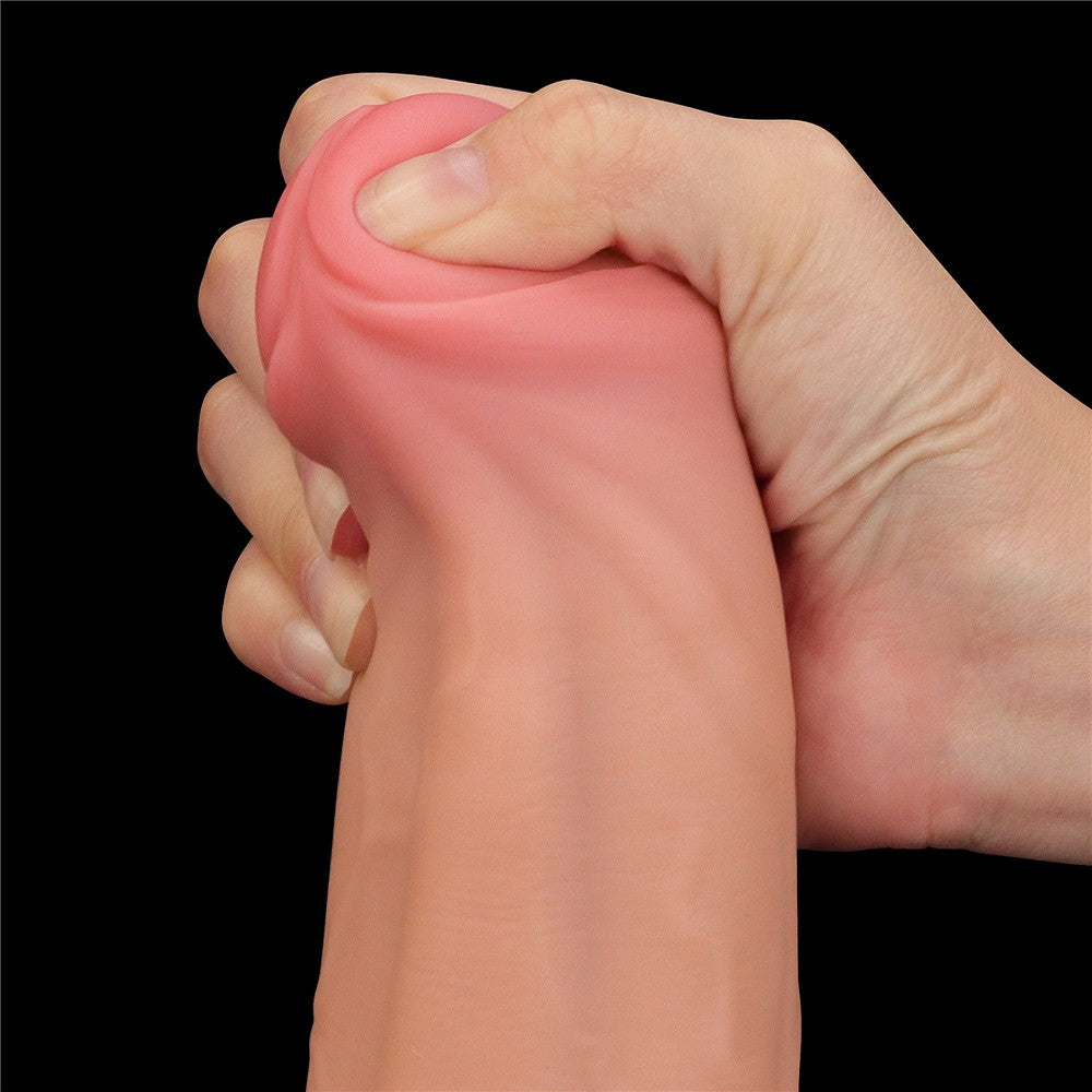 11.5'' King Sized Sliding Skin Dual Layer Dong - detaliu 2