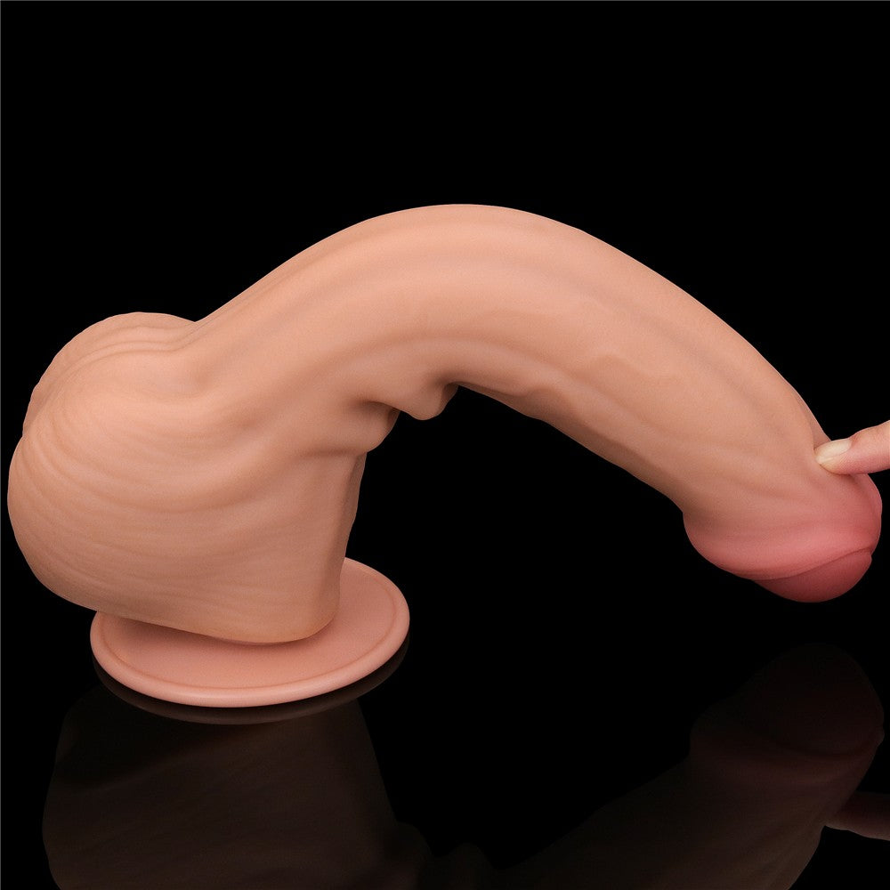 11.5'' King Sized Sliding Skin Dual Layer Dong - detaliu 3
