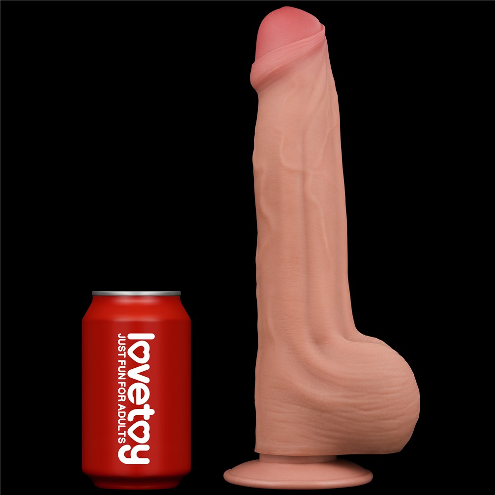 11.5'' King Sized Sliding Skin Dual Layer Dong - detaliu 6