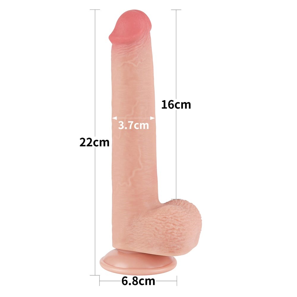 9'' Sliding Skin Dual Layer Dong Flesh - detaliu 2