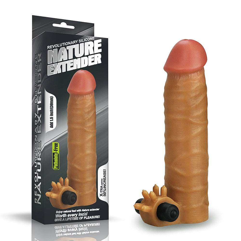 Adauga 3.8 cm - Manson Prelungire Penis Realistic cu Glont Vibrator