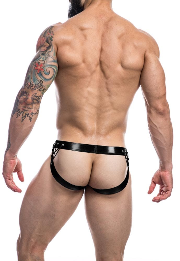C4M-Desire Jockstrap-BlackLeatherette-XL - detaliu 2