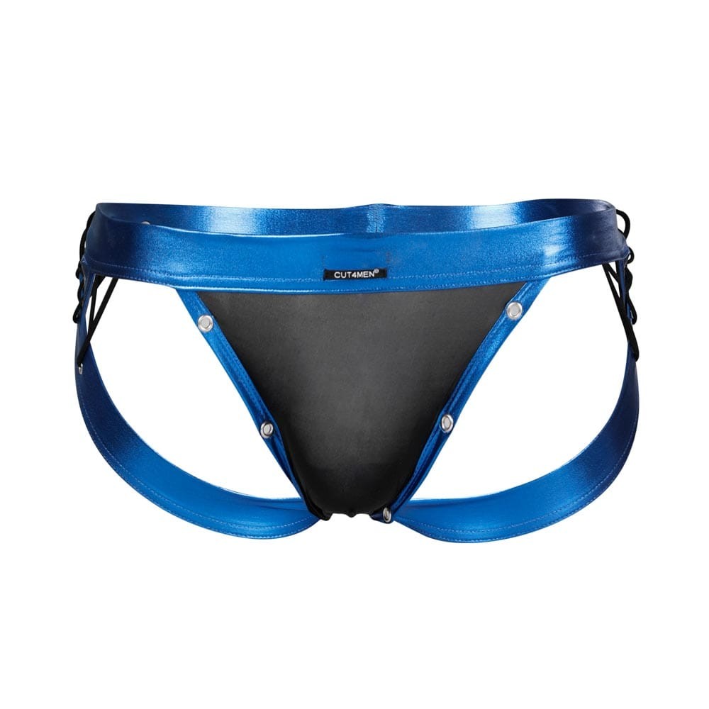C4M-Desire Jockstrap-BlueLeatherette-XL - detaliu 3