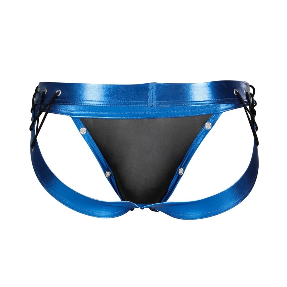 C4M-Desire Jockstrap-BlueLeatherette-XL - detaliu 4