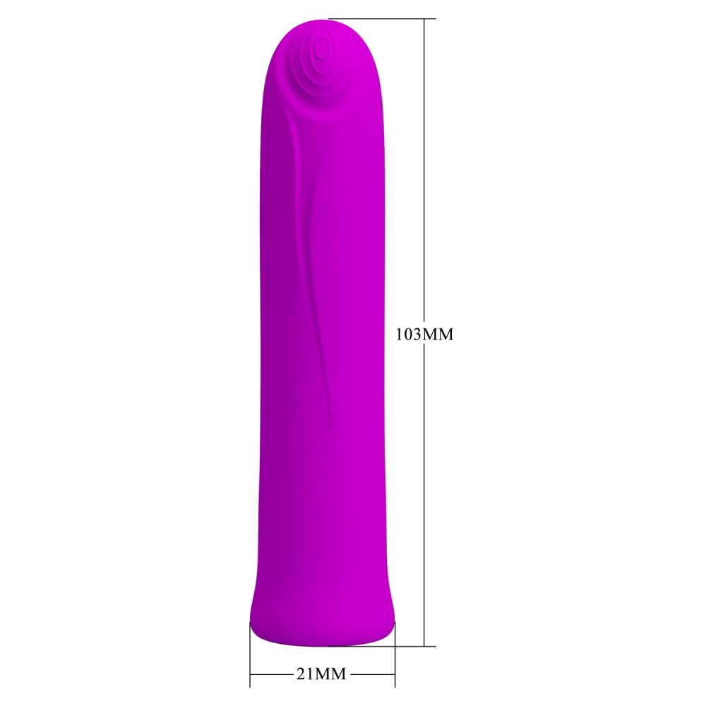Curtis - Mini vibrator, mov, 10.3 cm - detaliu 7