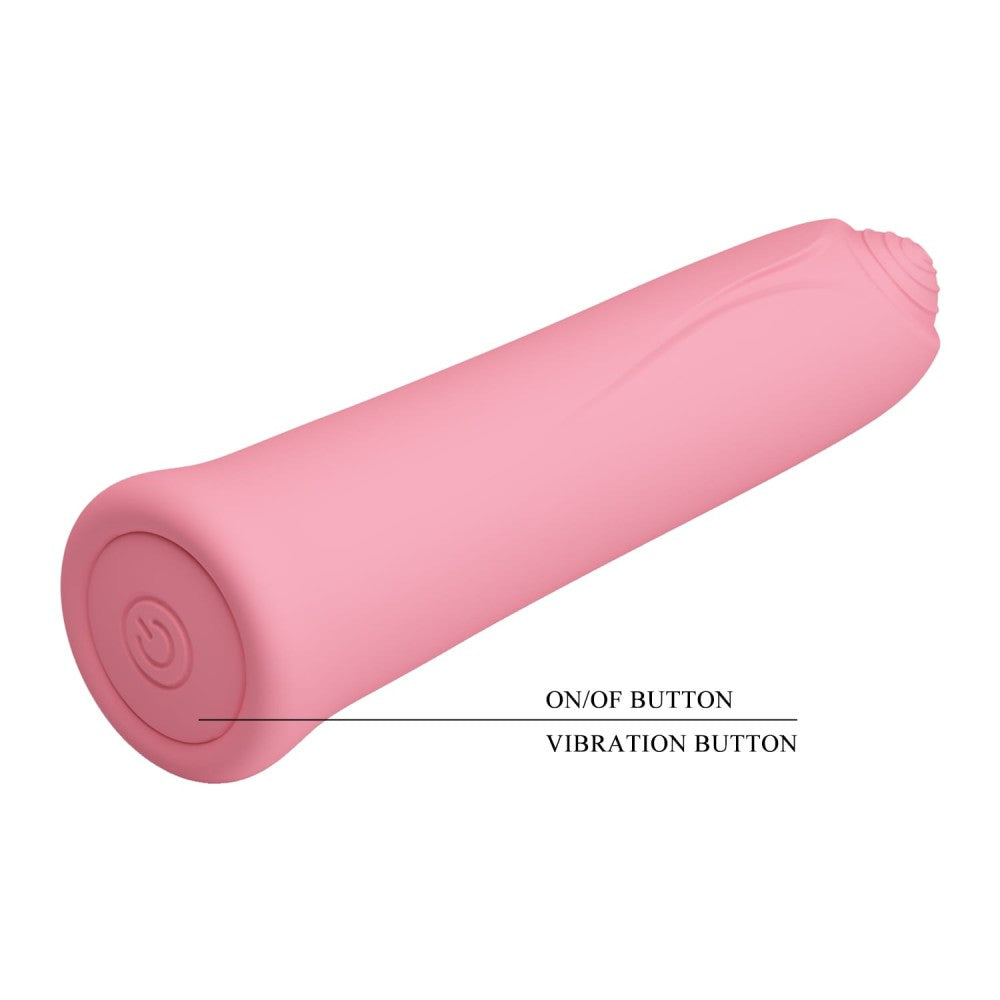 Curtis - Mini vibrator, roz, 10.3 cm - detaliu 5