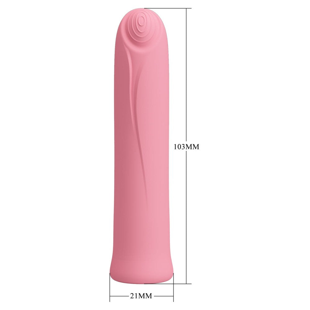Curtis - Mini vibrator, roz, 10.3 cm - detaliu 7