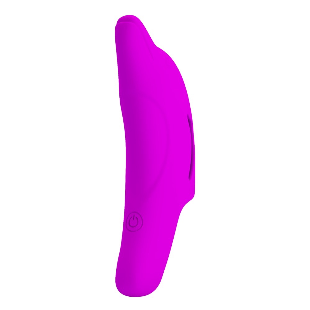 Delphini - Vibrator pentru deget, mov, 9.8 cm - detaliu 1