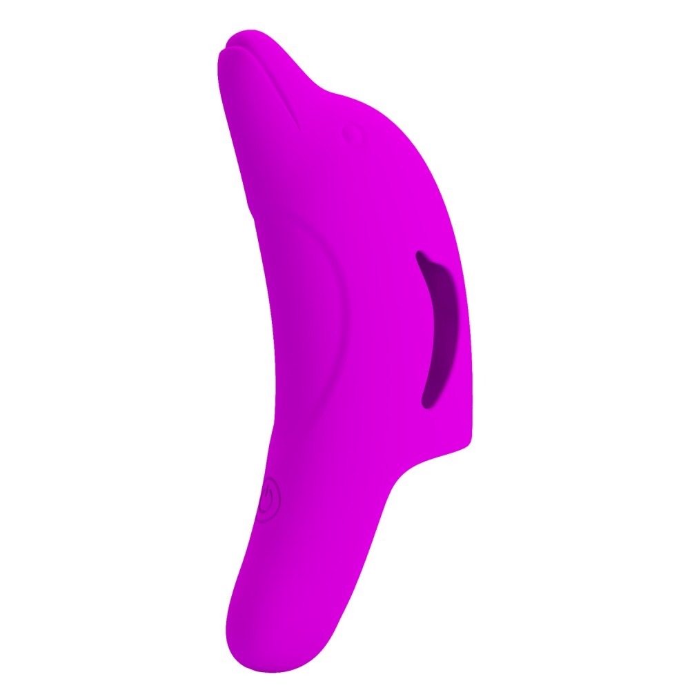 Delphini - Vibrator pentru deget, mov, 9.8 cm - detaliu 2