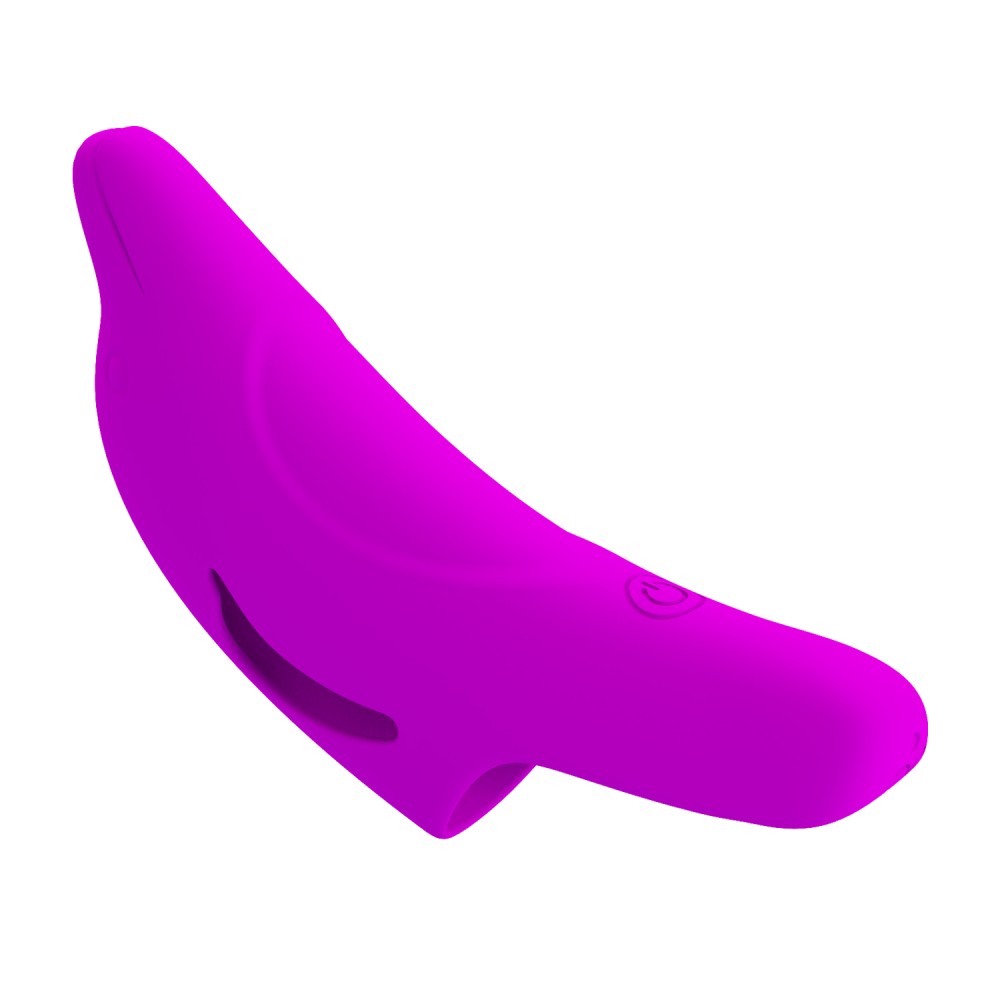 Delphini - Vibrator pentru deget, mov, 9.8 cm - detaliu 4