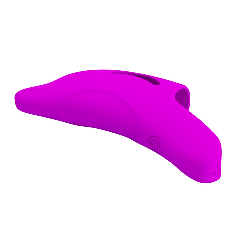 Delphini - Vibrator pentru deget, mov, 9.8 cm - detaliu 5