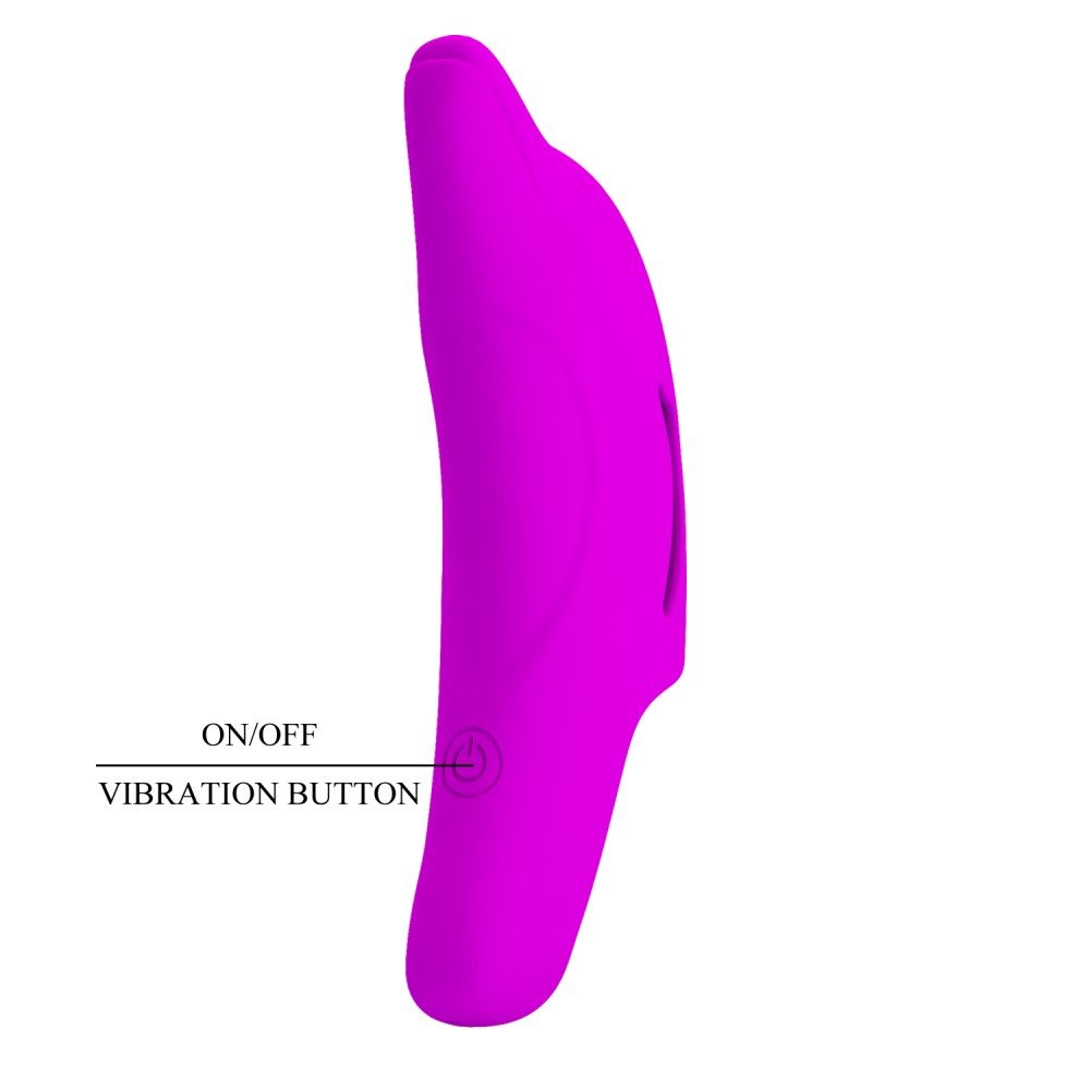 Delphini - Vibrator pentru deget, mov, 9.8 cm - detaliu 7