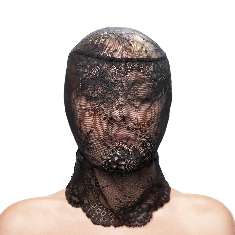 Fetish & Fashion - Lace Hood - Black - Alternate Package - detaliu 1