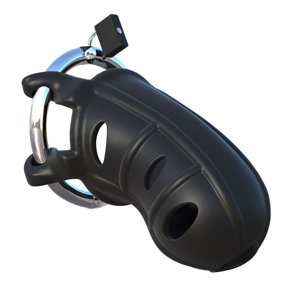 Hardcore Silicone Cock Blocker Black - detaliu 1