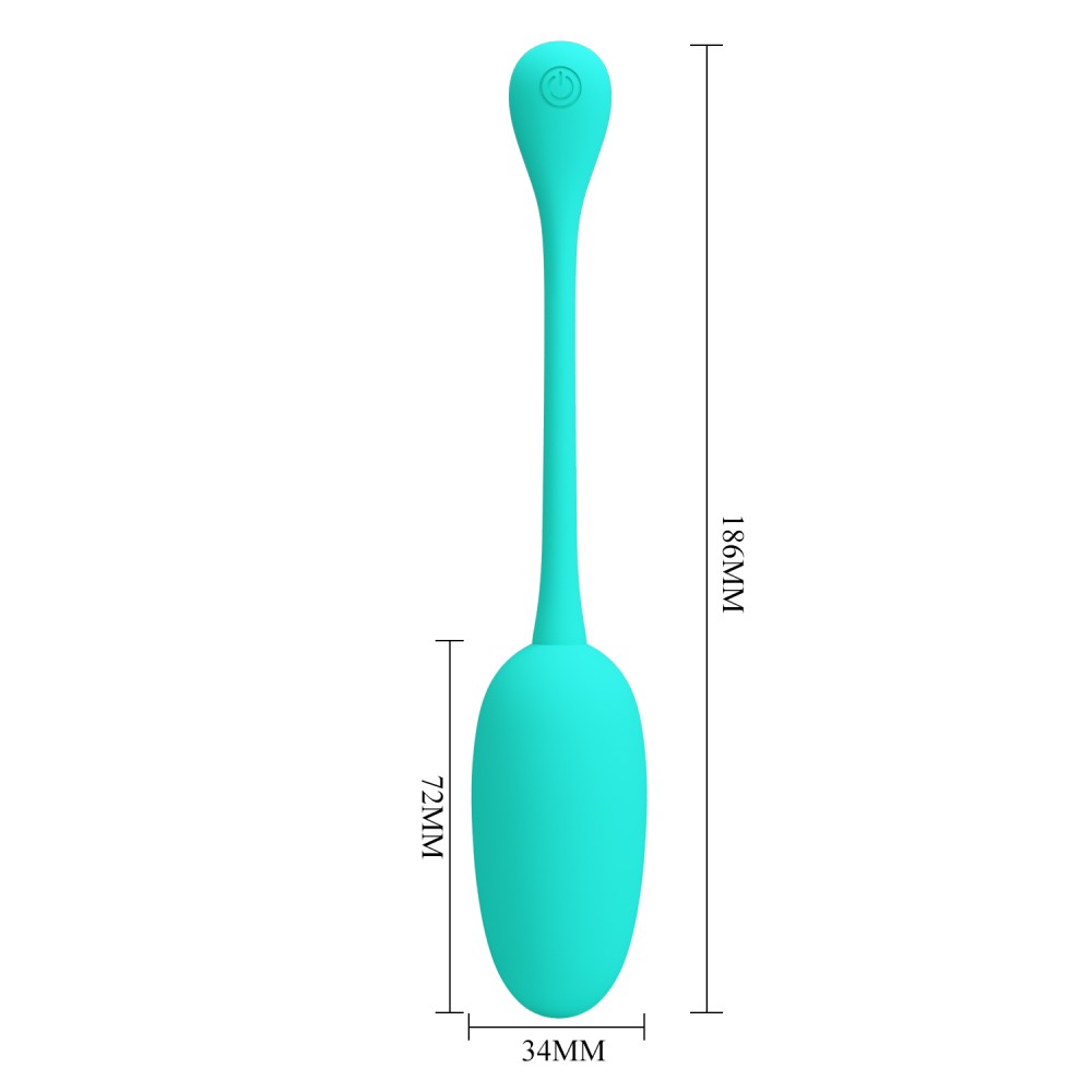 Knucker - Ou vibrator, verde, 18.6 cm - detaliu 10