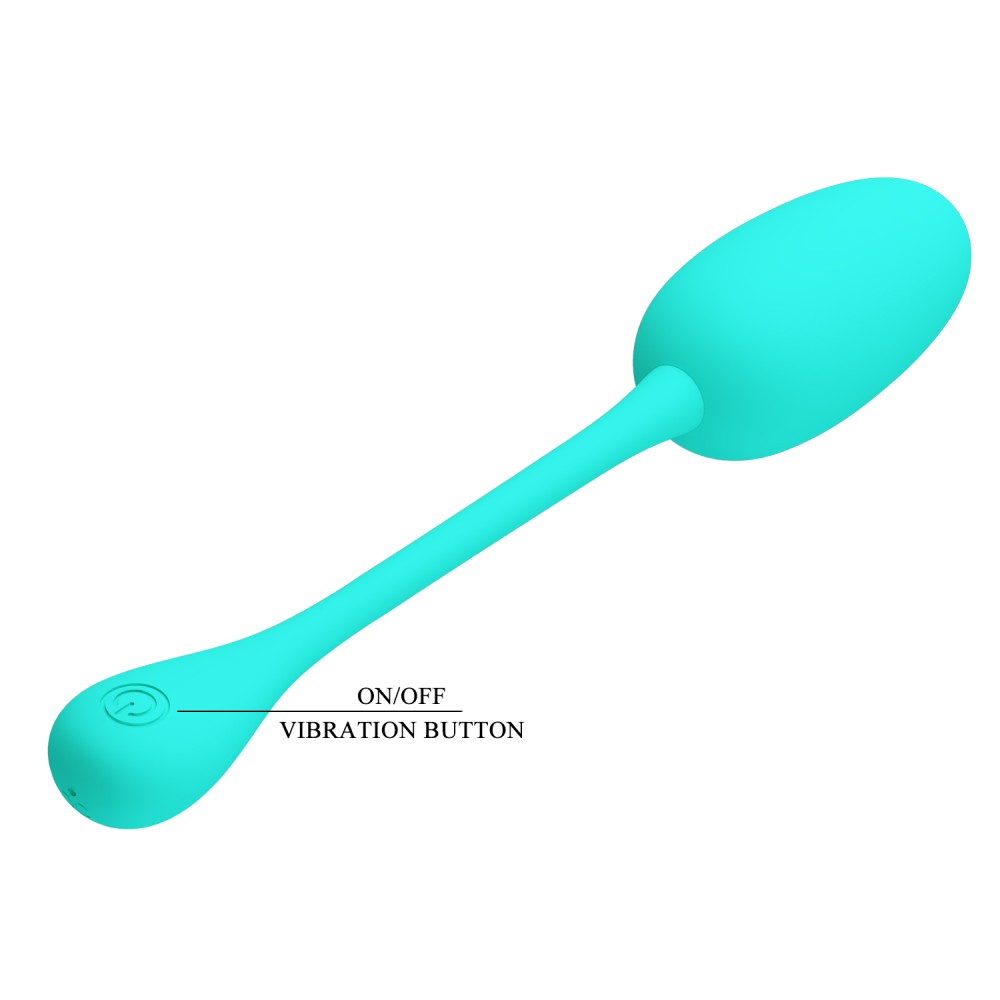 Knucker - Ou vibrator, verde, 18.6 cm - detaliu 1