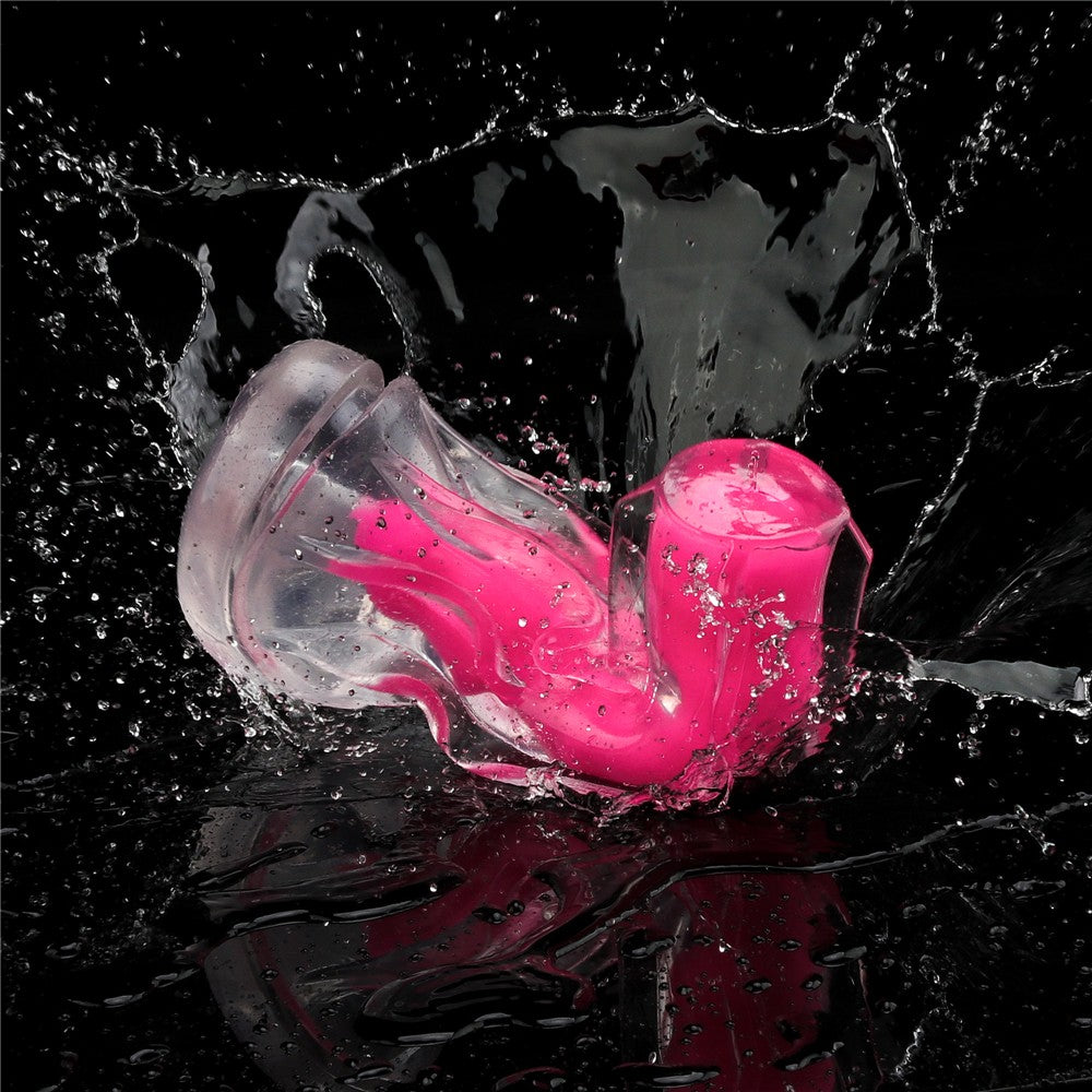 Lumino Play - Masturbator fluorescent, roz, 21.5 cm - detaliu 5