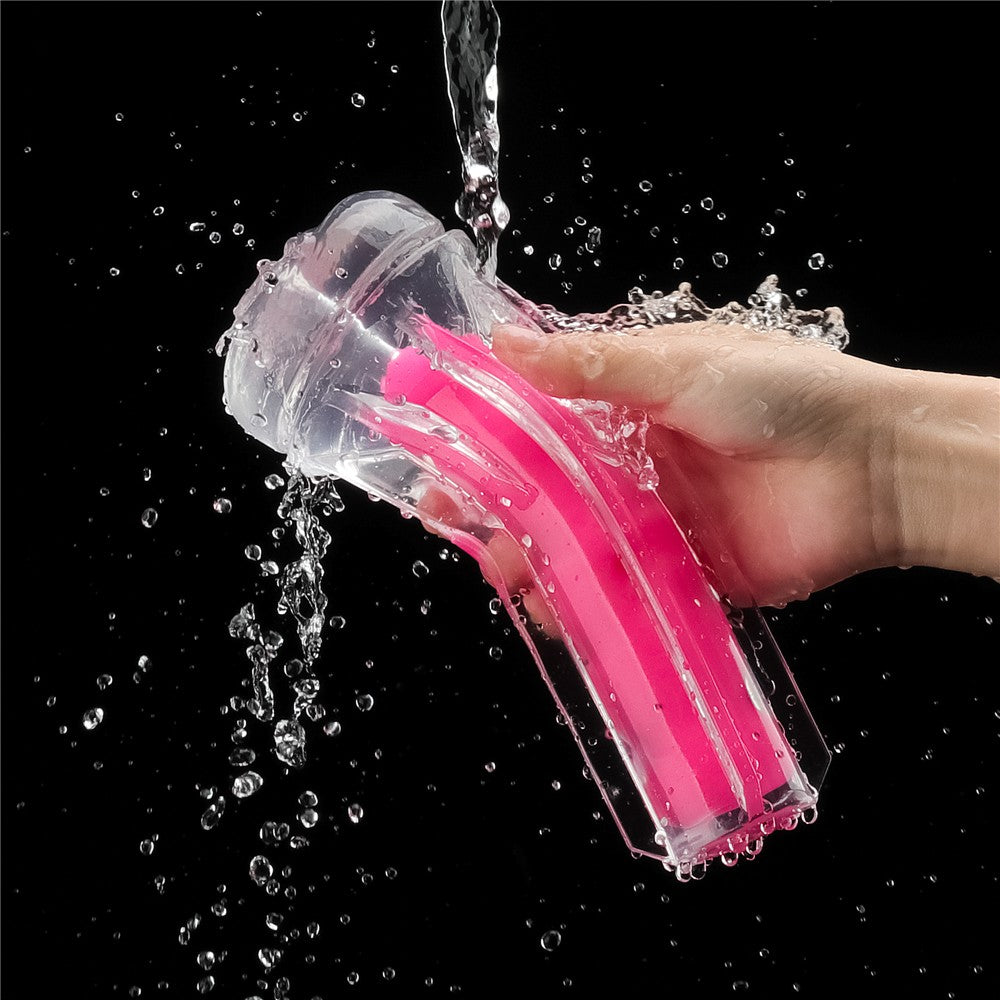 Lumino Play - Masturbator fluorescent, roz, 21.5 cm - detaliu 6