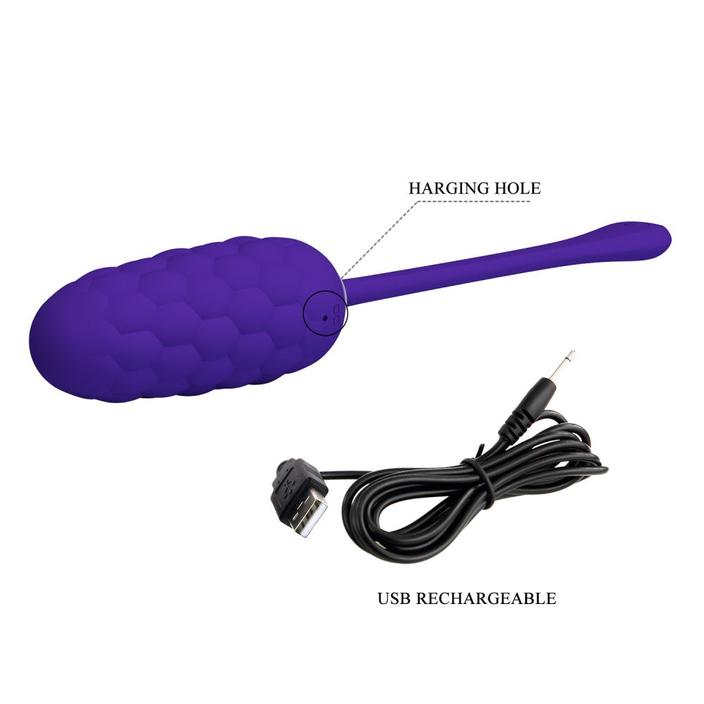 Marina - Glonț vibrator, mov, 19.7 cm - detaliu 2