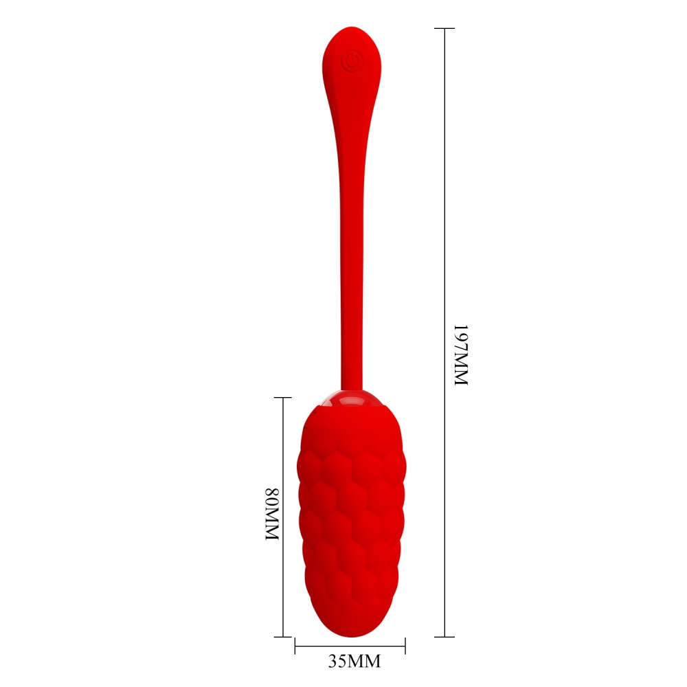 Marina - Glonț vibrator, roșu, 19.7 cm - detaliu 10