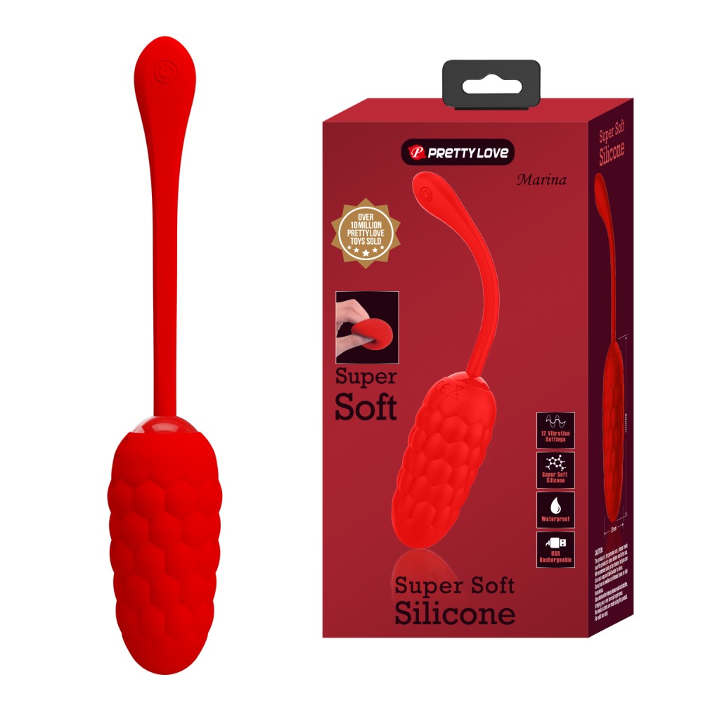 Marina - Glonț vibrator, roșu, 19.7 cm - detaliu 3