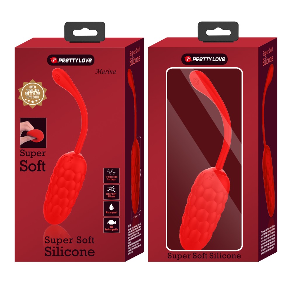 Marina - Glonț vibrator, roșu, 19.7 cm - detaliu 4