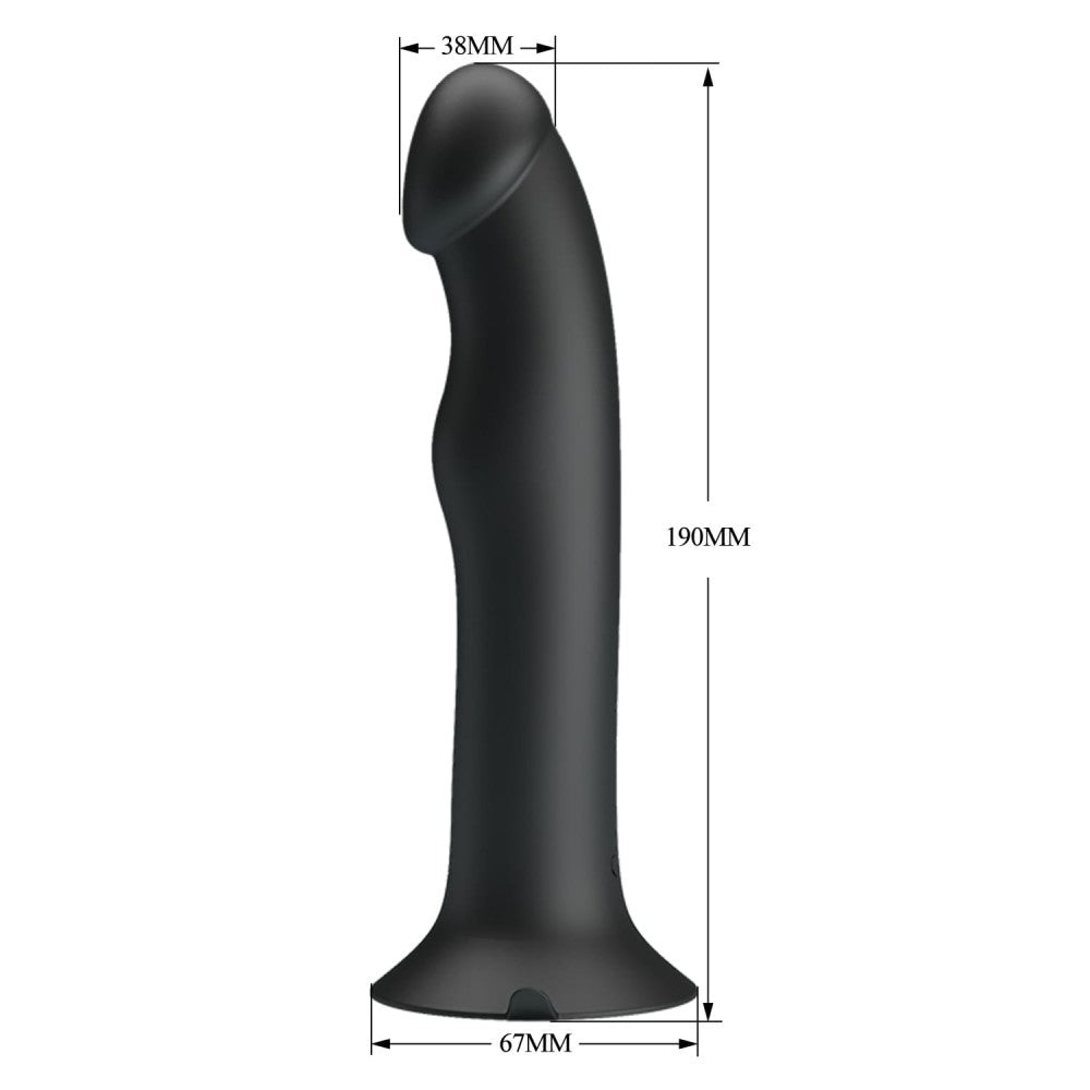 Murray - Vibrator realist, negru, 19 cm - detaliu 1