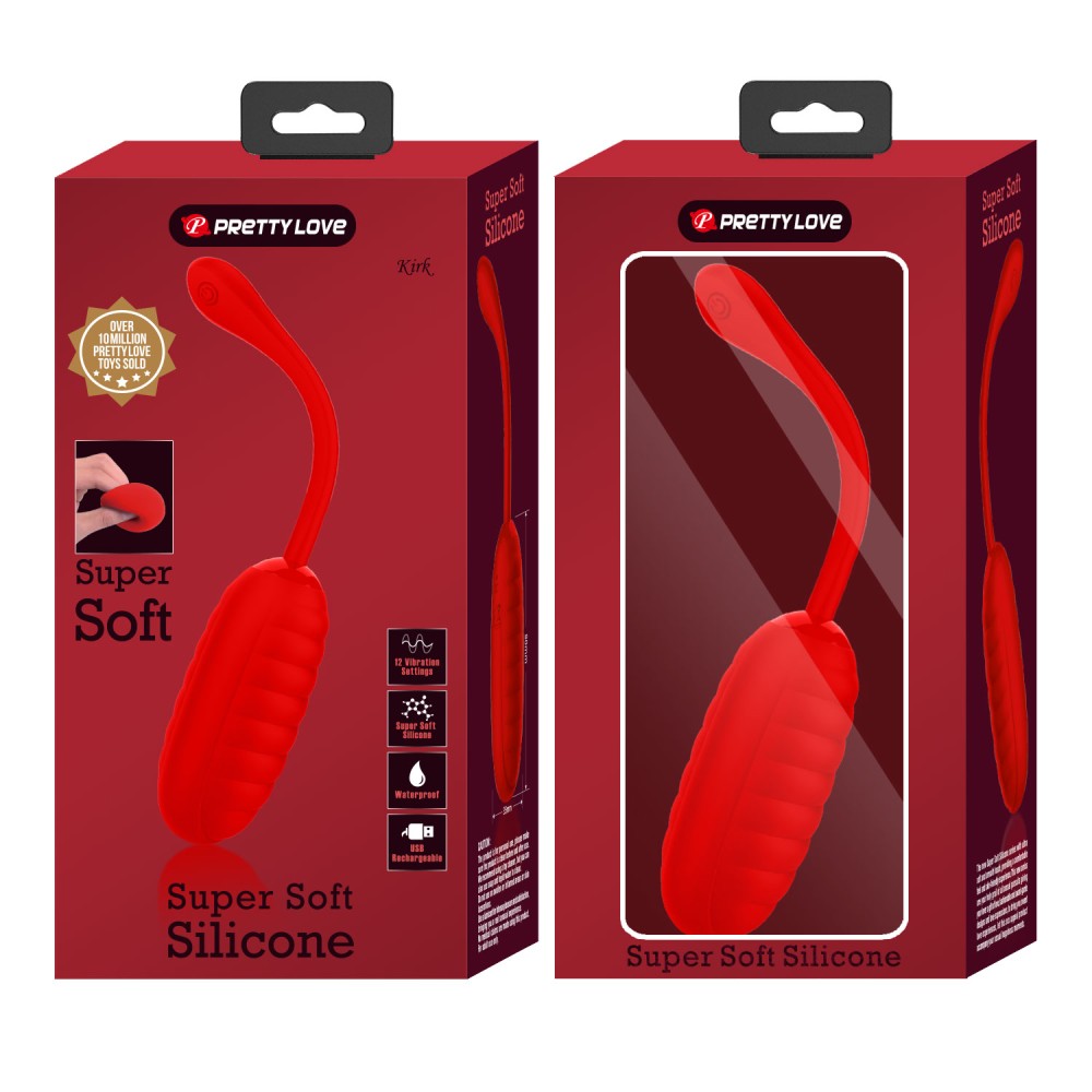 Pretty Love Kirk - Ou Vibrator Wireless, roșu, 19,7 cm - detaliu 4