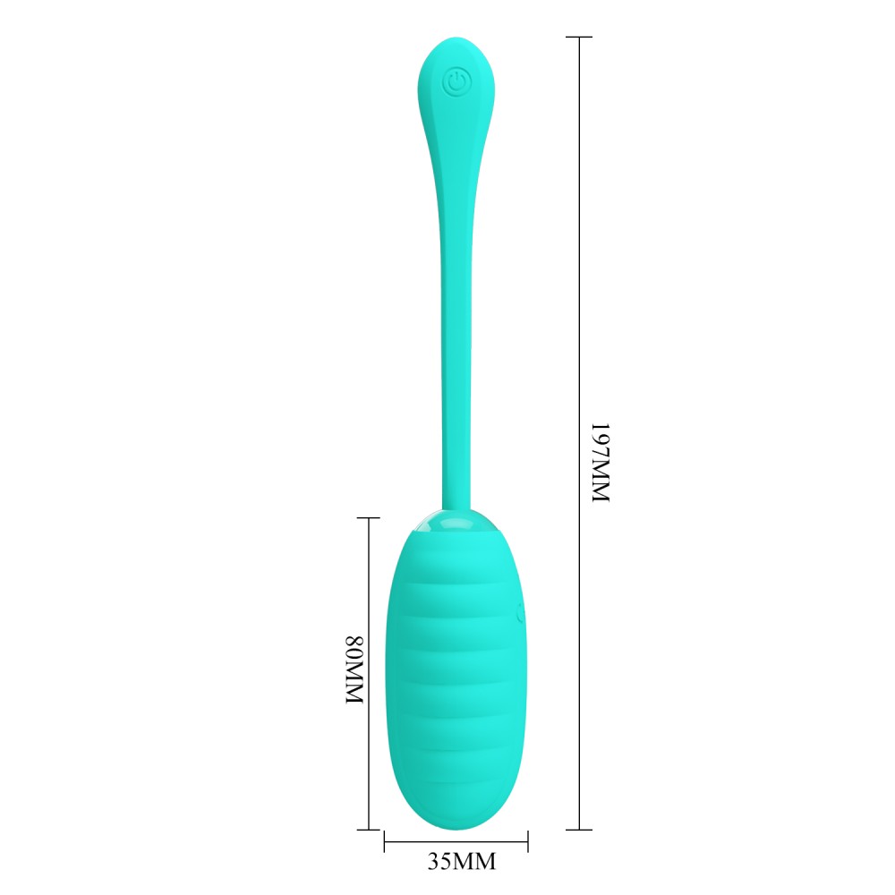 Pretty Love Kirk - Ou Vibrator Wireless, verde, 19,7 cm - detaliu 10