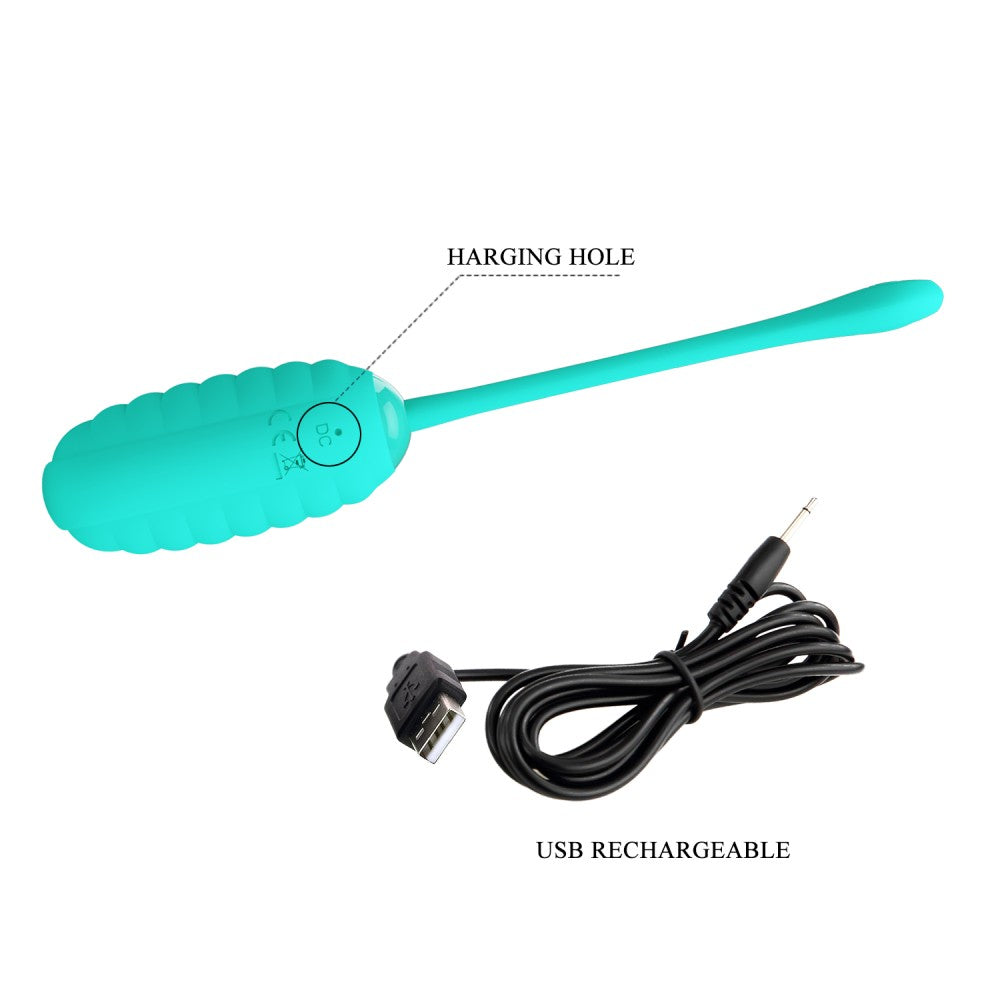 Pretty Love Kirk - Ou Vibrator Wireless, verde, 19,7 cm - detaliu 2