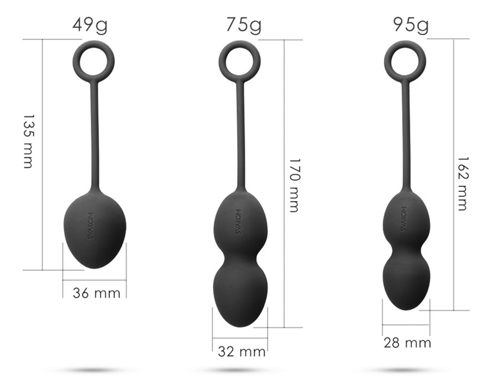 Set 3 bile vaginale Nova Violet