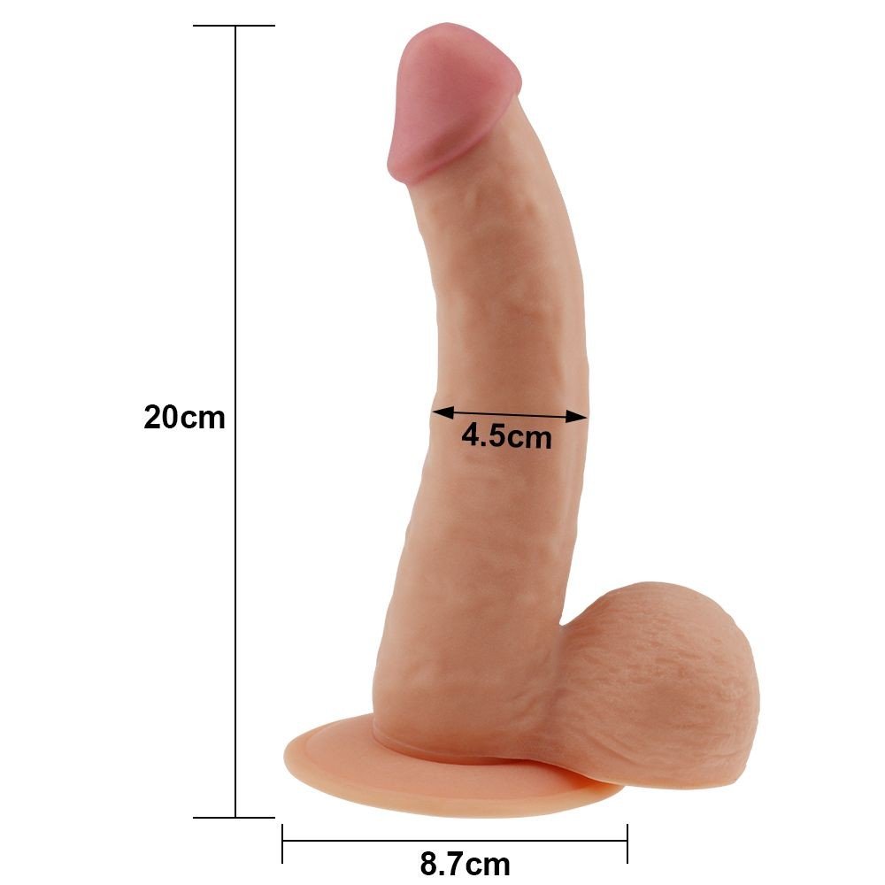 Cociunele - Dildo realistic cu ventuza 20cm