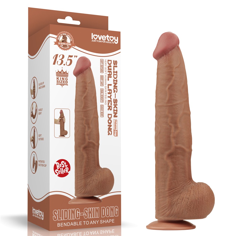 13.5'' King Sized Sliding Skin Dual Layer Dong Brown, 34x6.2 cm
