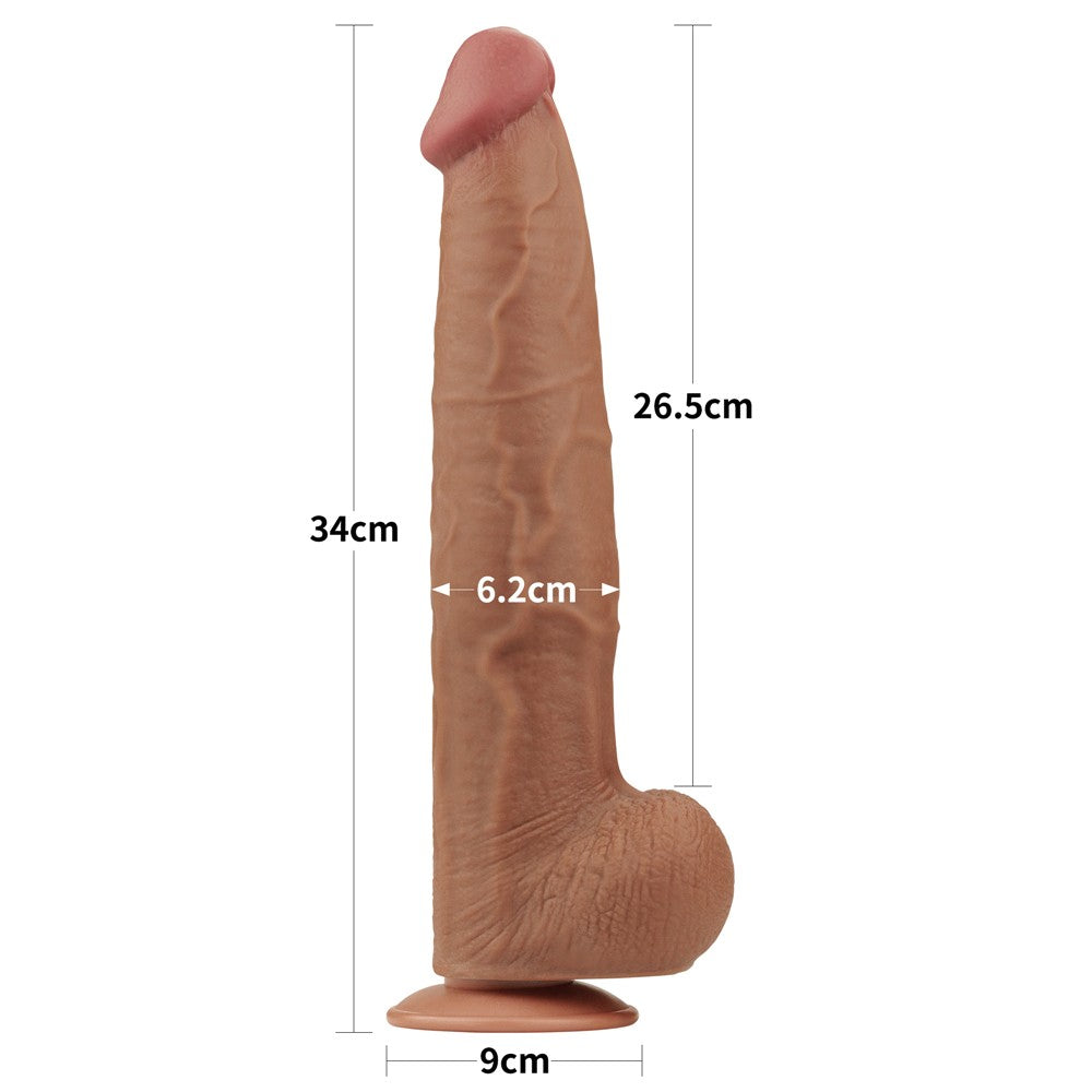 13.5'' King Sized Sliding Skin Dual Layer Dong Brown, 34x6.2 cm - detaliu 4