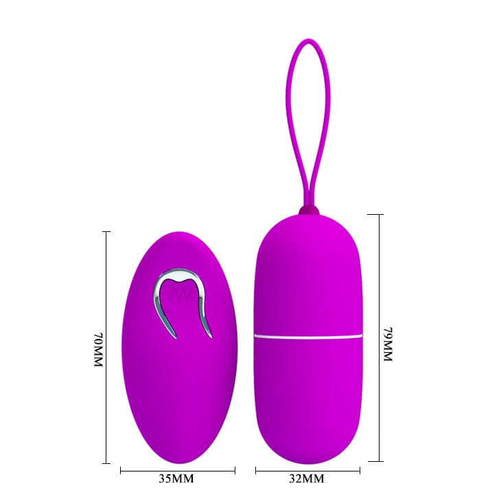 Arvin - Ou vibrator cu telecomandă 12 moduri de vibrație mov