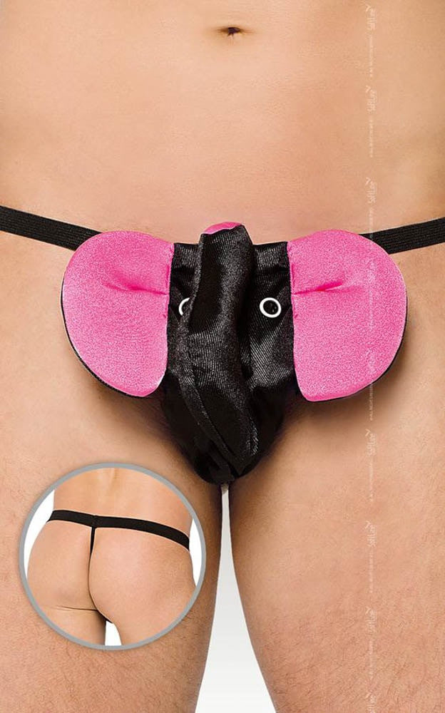Bikini elefant pentru bărbați, negru, S-L