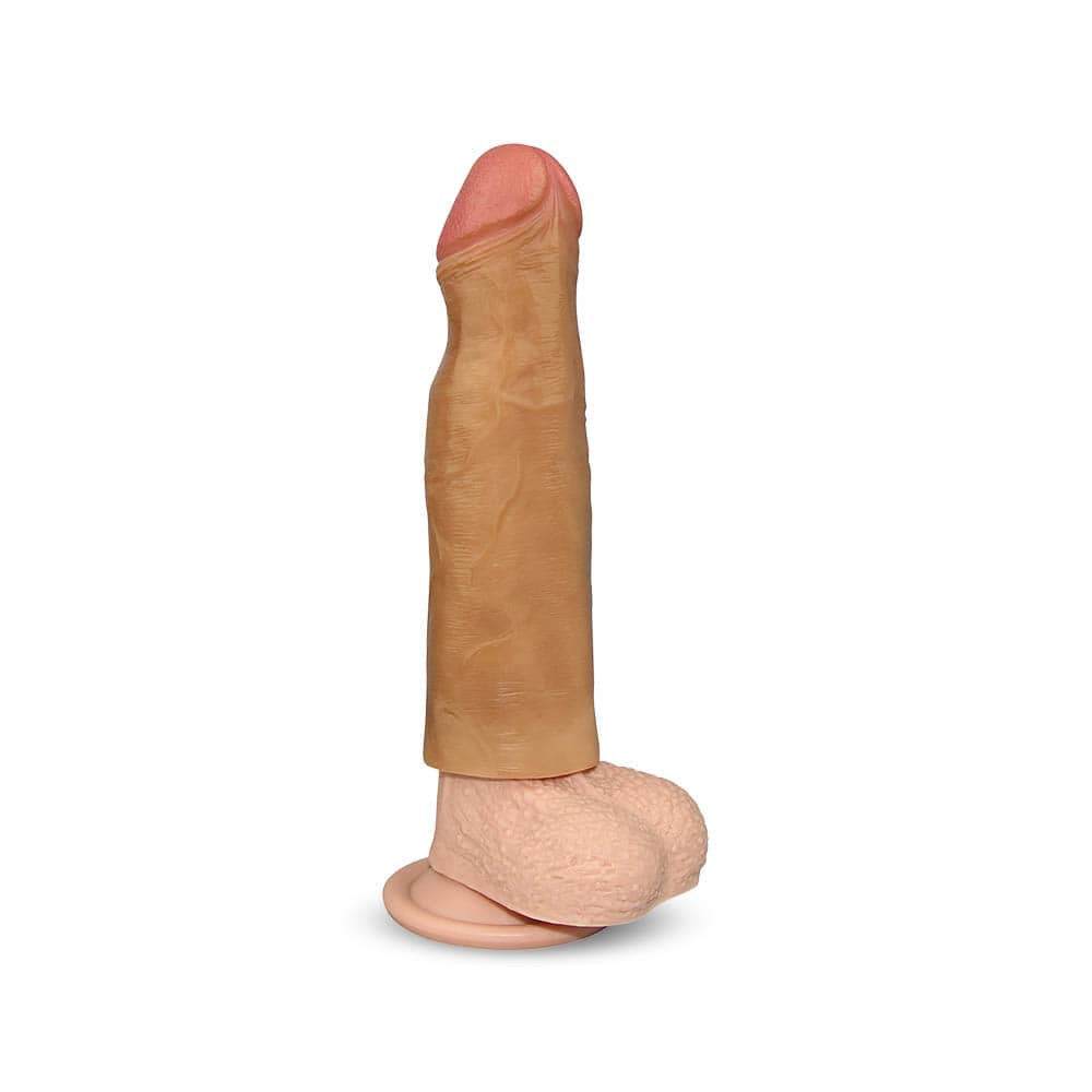 Revolutionary 5 - Prelungitor penis din silicon, 17.8 cm, maro