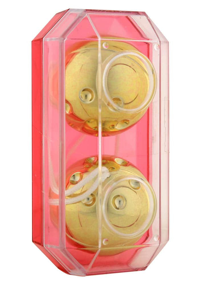 Bile vaginale plastic auriu 3cm