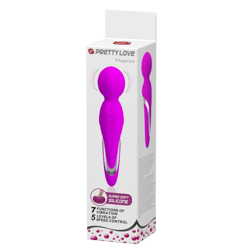 Vibrator magic wand de fițe mov 21.5 cm