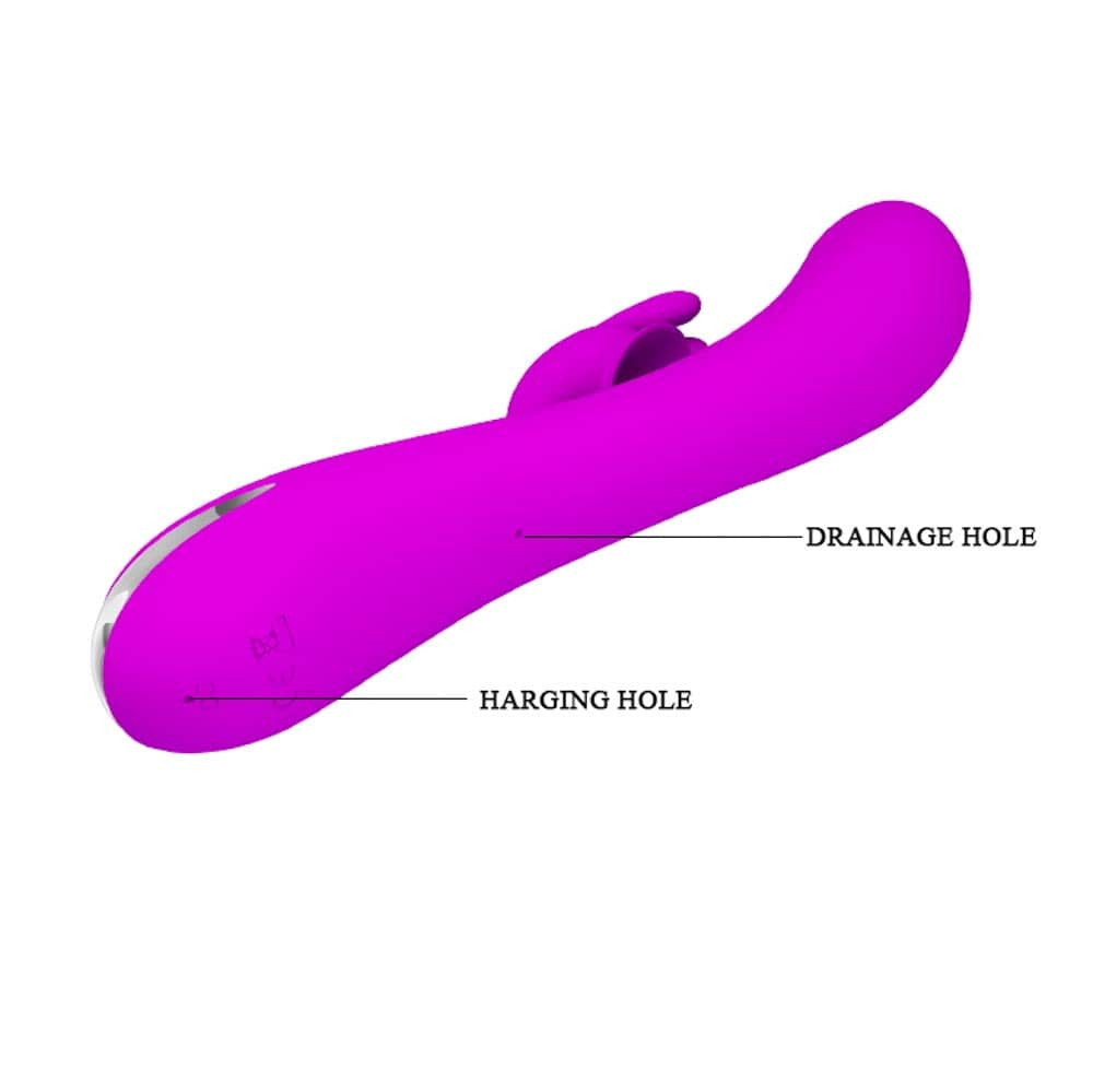 Samuel iepurașul tornadă - Vibrator iepuraș cu sucțiune clitoris mov 20.5cm