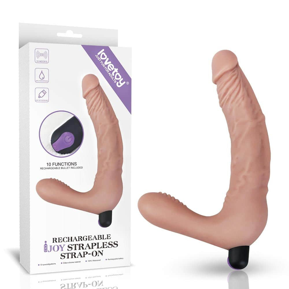Vibrator dublu realistic strapless strapon