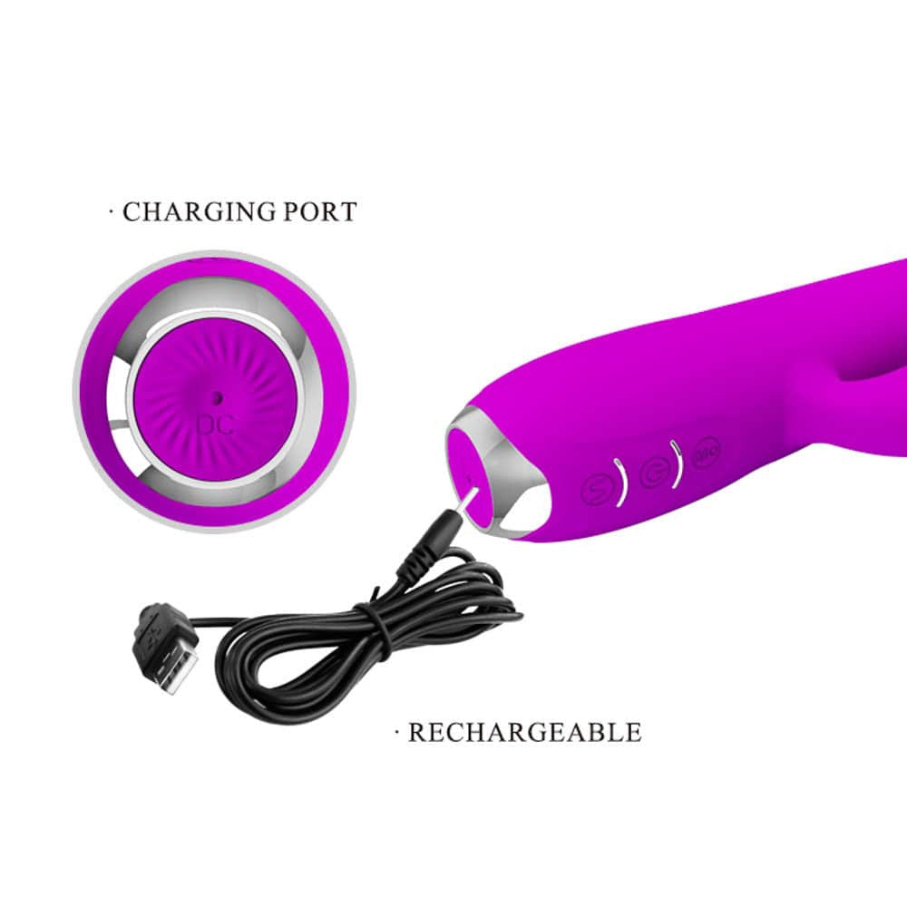 Dorin Limbă Iute - Vibrator tip iepuraș cu simulator de cunilingus