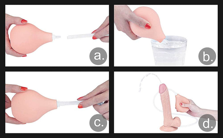 Ejaculare Extremă - Dildo Realistic cu Ejaculare 23 cm