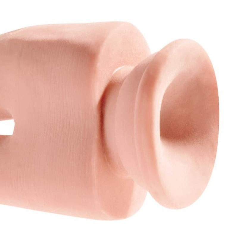 Dublă Penetrare - Dildo Realistic Dublu cu Triplă Densitate 15.2 cm