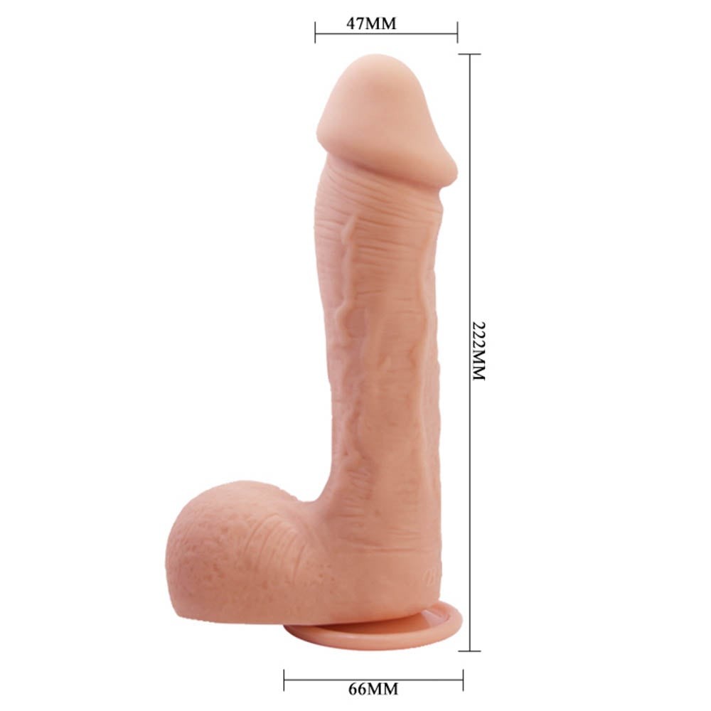 Frumosul Ionescu - Dildo Realistic cu Ventuză și Testicule 22 cm