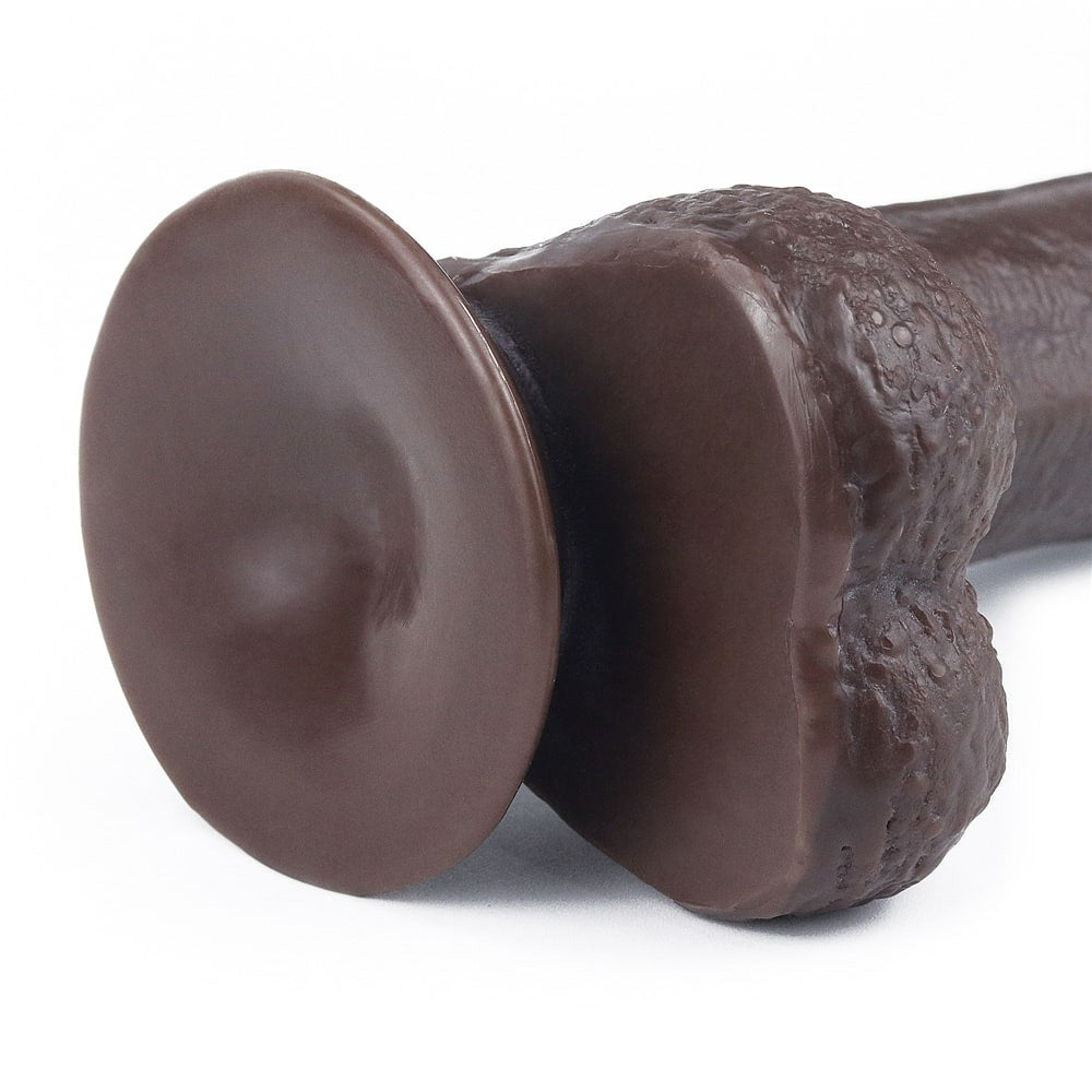 Dark Side - Dildo Realistic cu Strat Dublu de Silicon Glisant 18 cm
