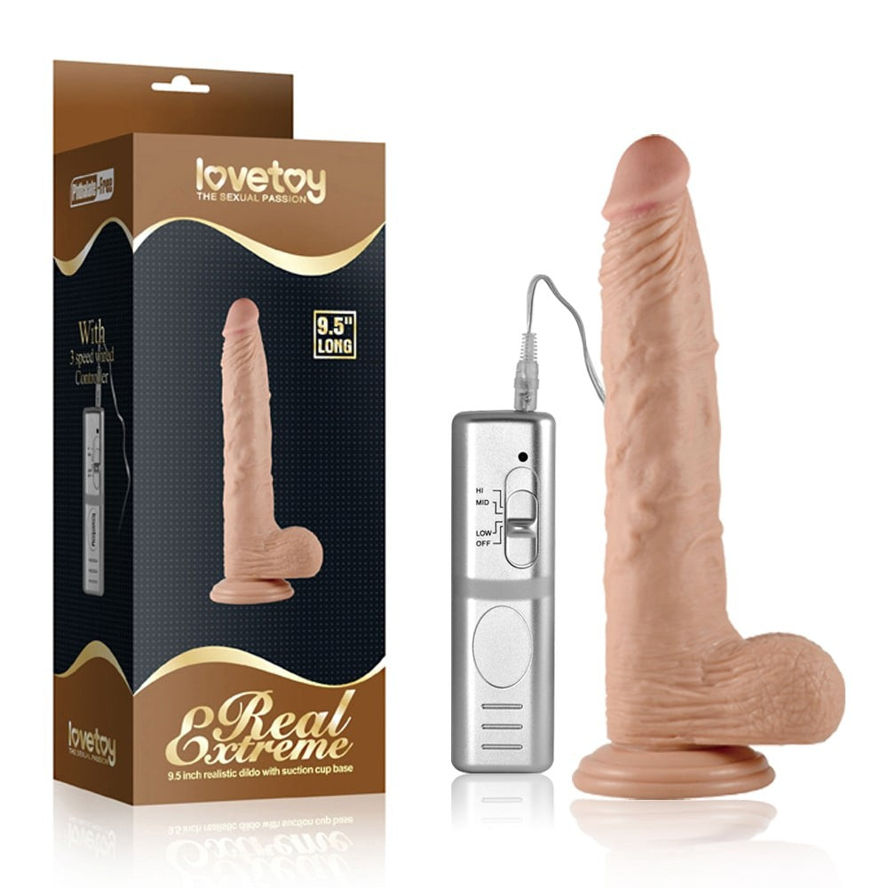 Extrem de real - Vibrator realistic cu telecomanda 24cm