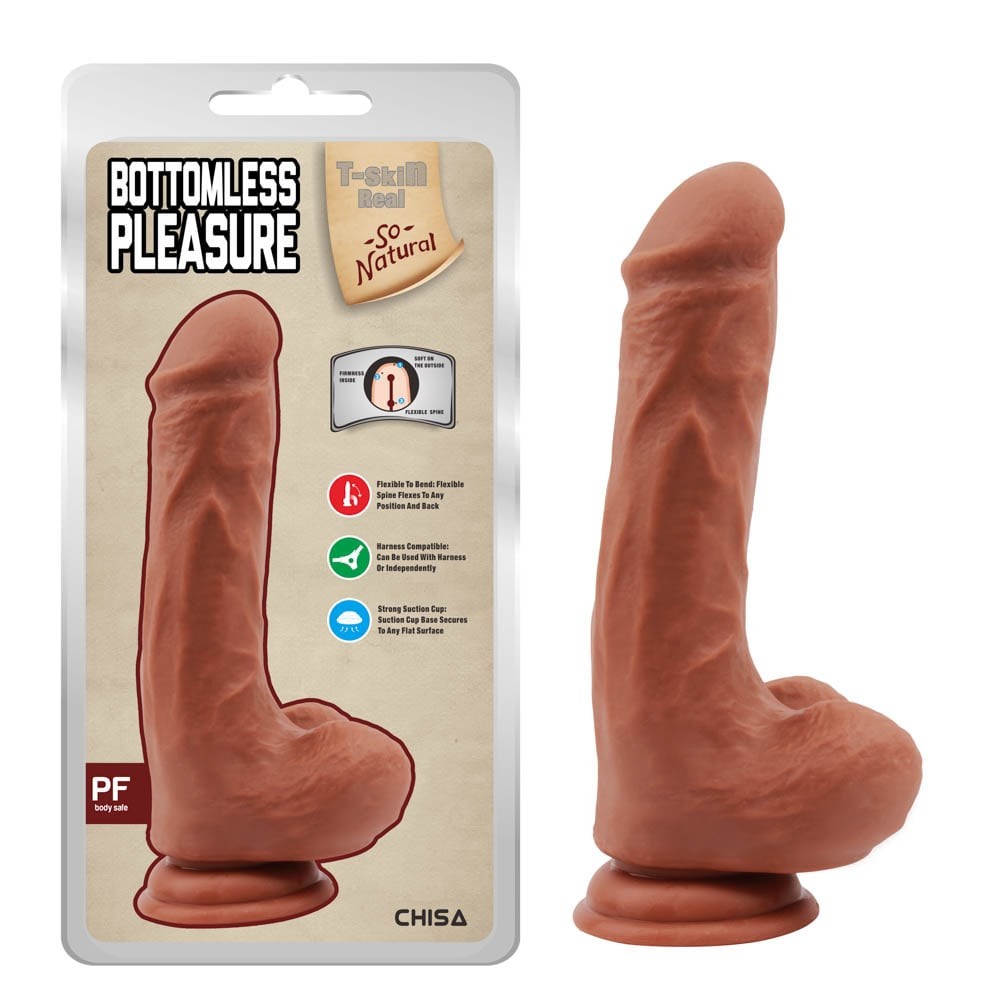 Plăcere fără Limite - Dildo Realistic cu Ventuză 20 cm