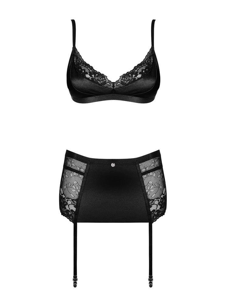 Blanita - Set lenjerie sexy, 3 piese, S/M