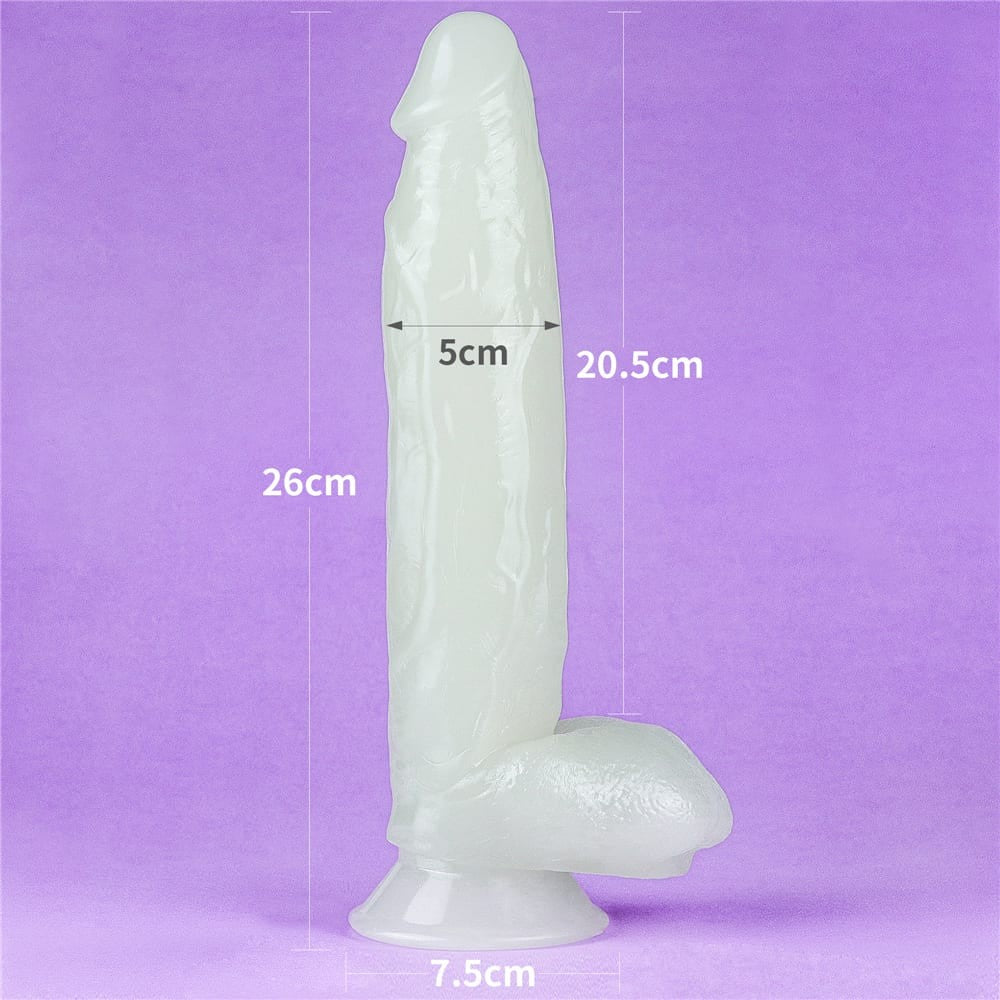 Lumino Play - Dildo Realistic Luminos cu Ventuză 26 cm